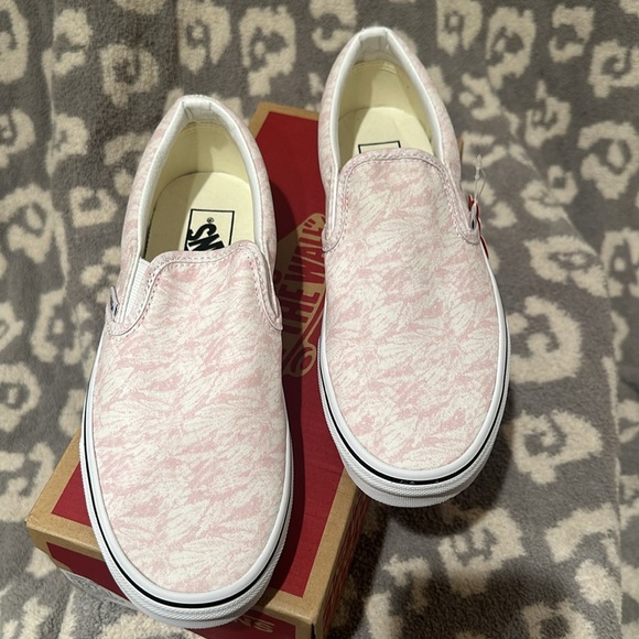 Vans Classic Slip-On Sneakers Washes Cradle Pink/True White New 😍 - Picture 4 of 17
